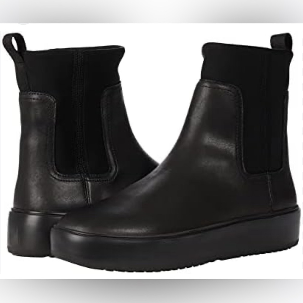 Greats Women's Waverly Neoprene Chelsea Boots Nero Size 9.5 New